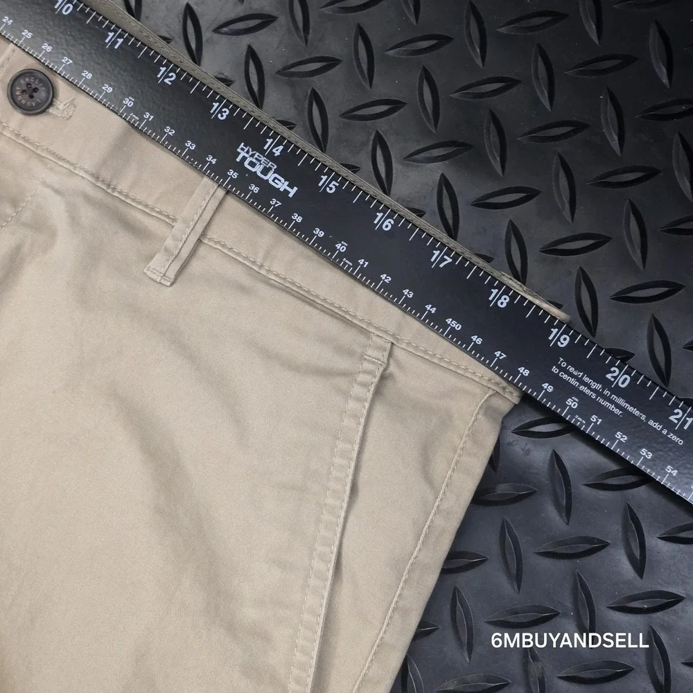 English Laundry Mens Khaki‎ Chino Pants 36x32 Tan Stretch Flat Front 1366228